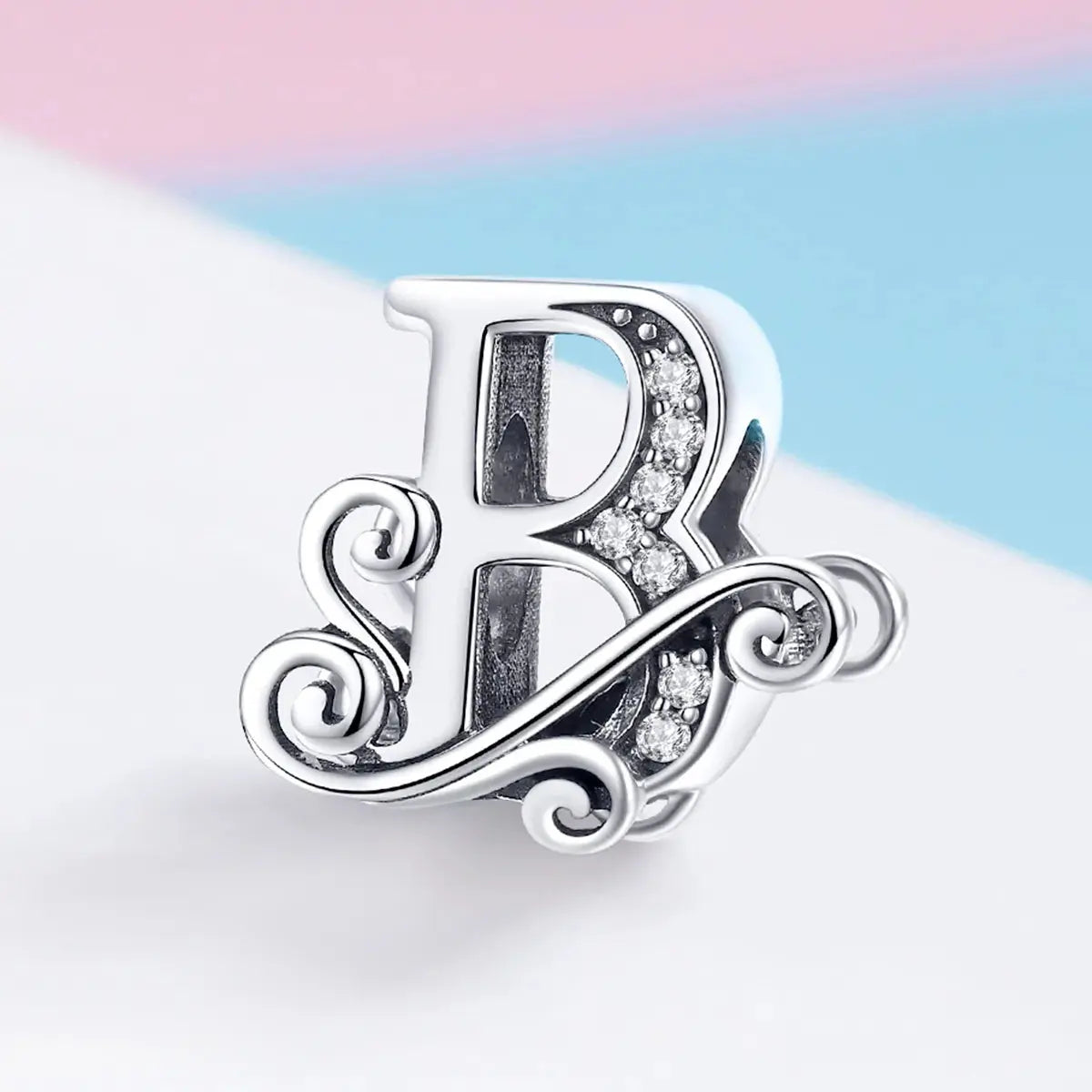jewelaus CHARMS Silver Letter B Charm