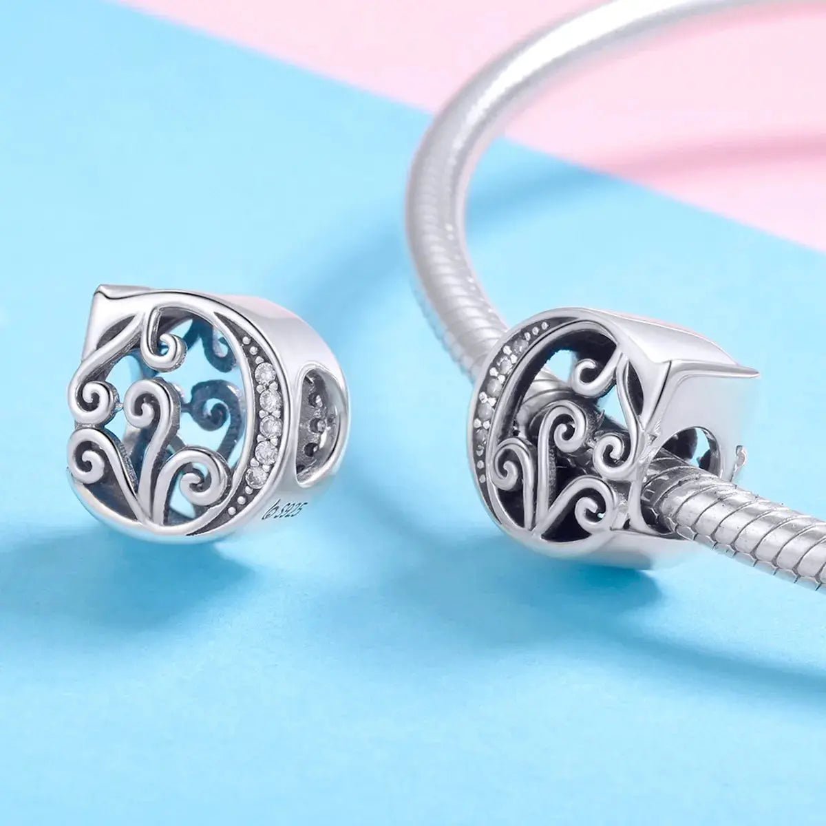 jewelaus CHARMS Silver Letter C Charm