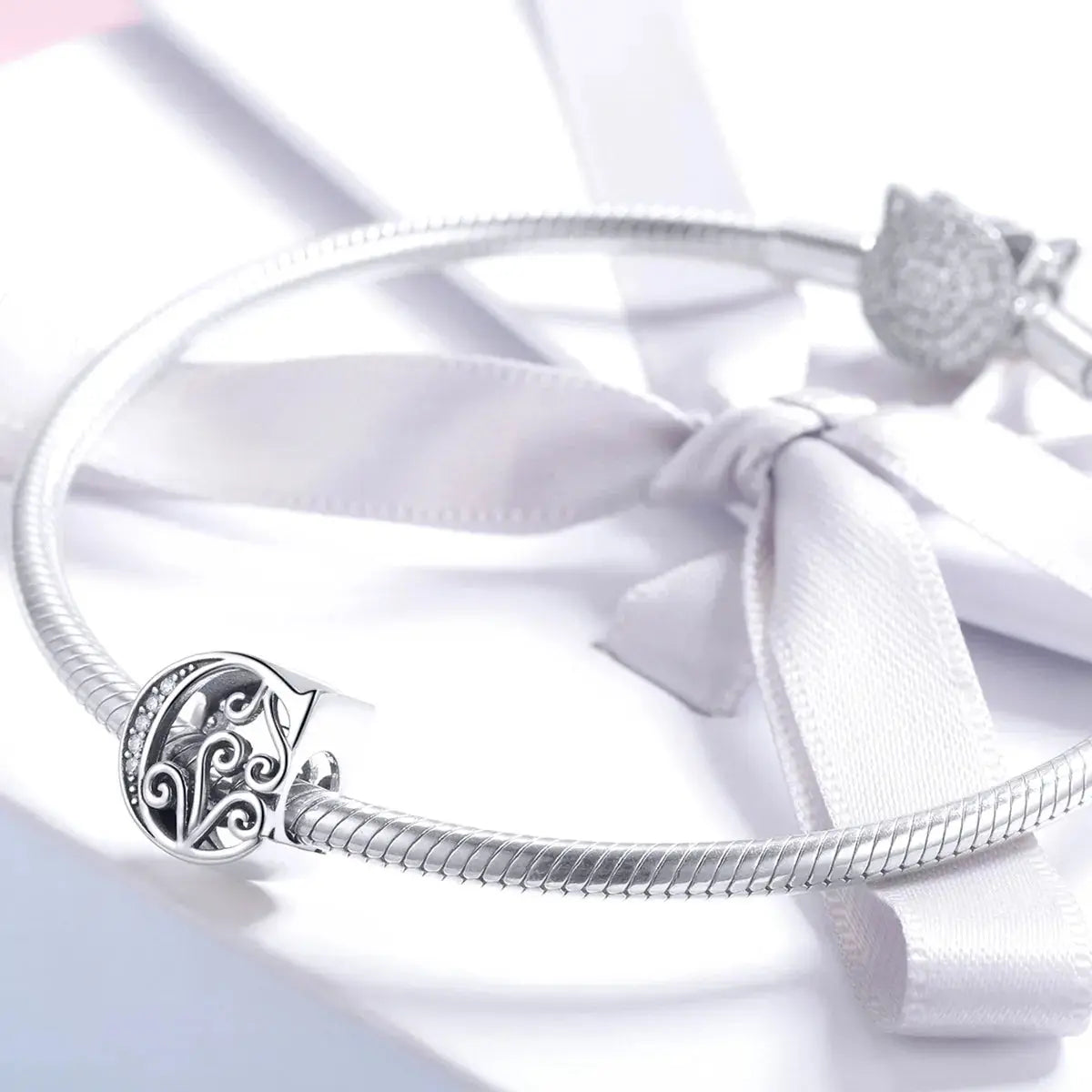 jewelaus CHARMS Silver Letter C Charm