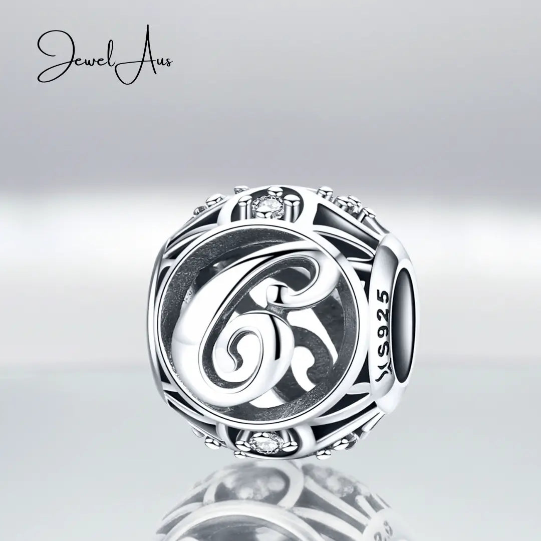 jewelaus CHARMS Silver Letter C Charm
