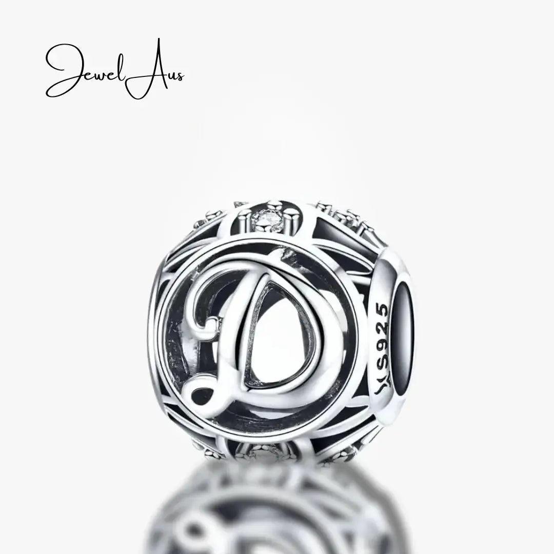 jewelaus CHARMS Silver Letter D Charm