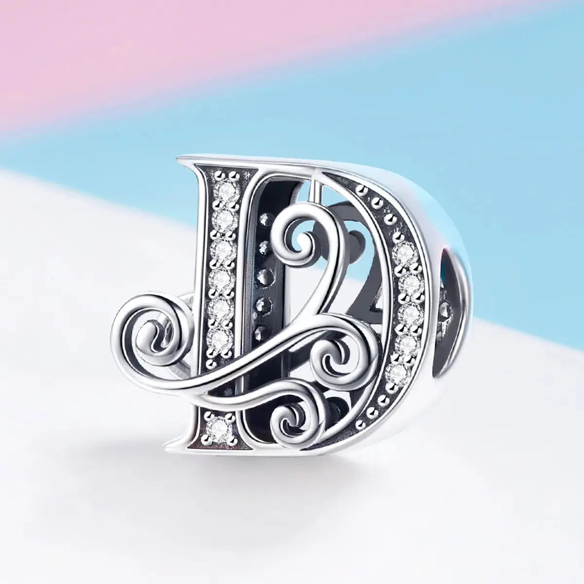 jewelaus CHARMS Silver Letter D Charm