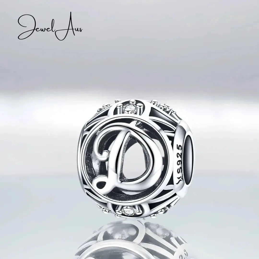 jewelaus CHARMS Silver Letter D Charm