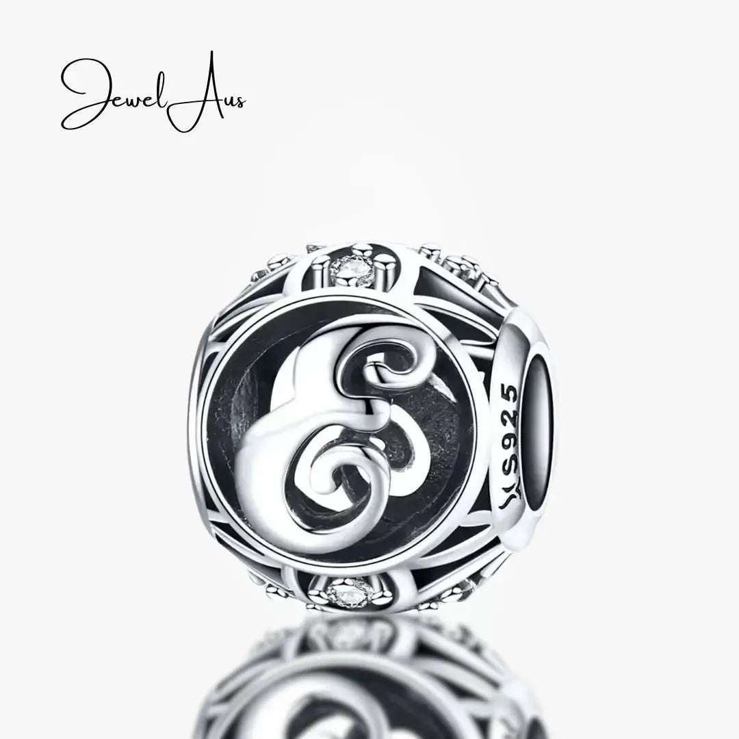 jewelaus CHARMS Silver Letter E Charm