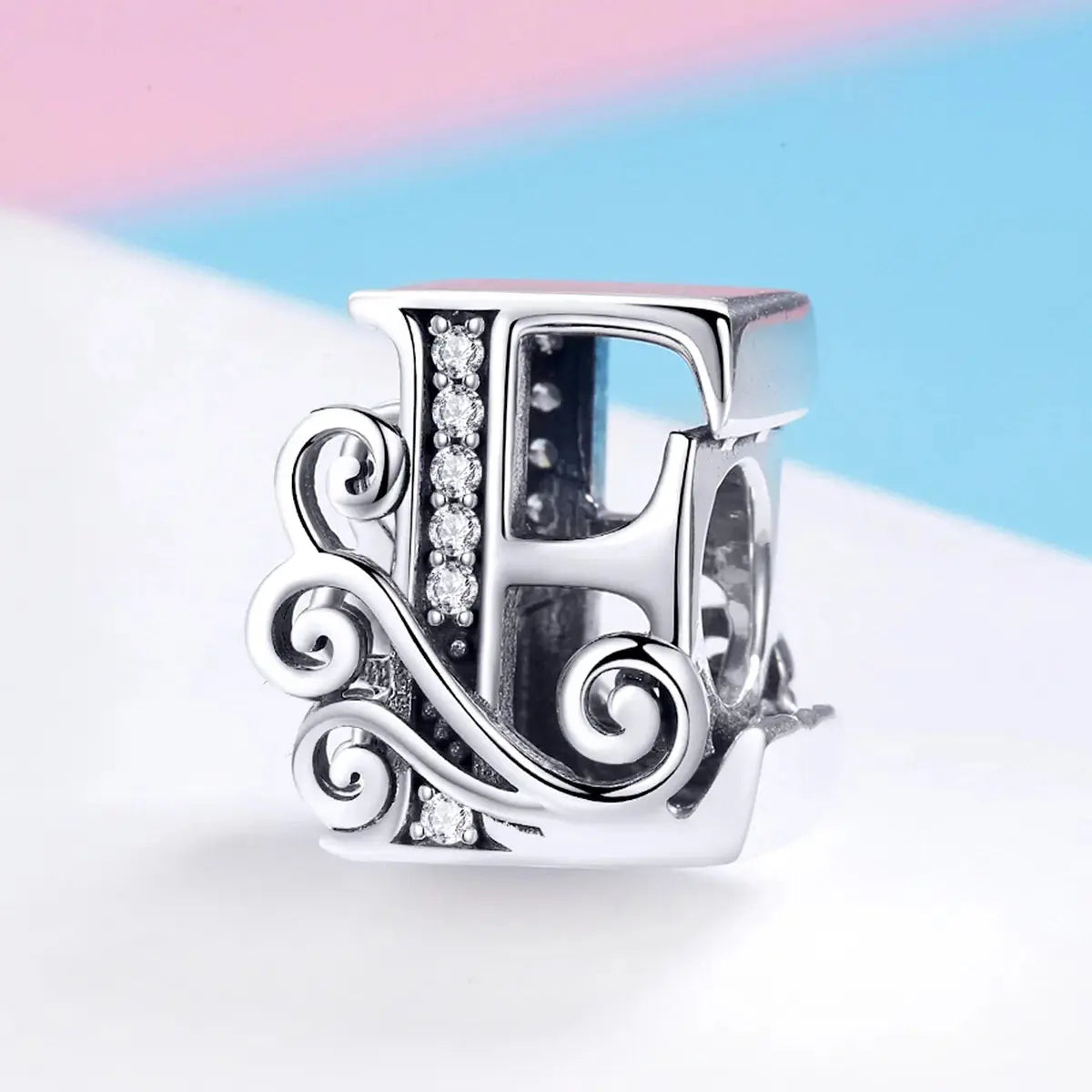 jewelaus CHARMS Silver Letter E Charm