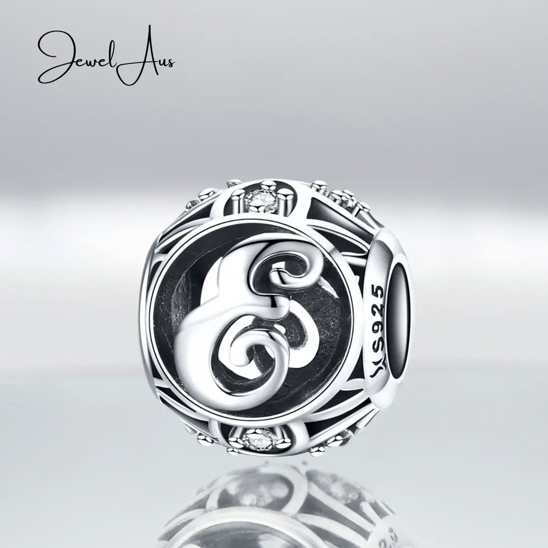 jewelaus CHARMS Silver Letter E Charm