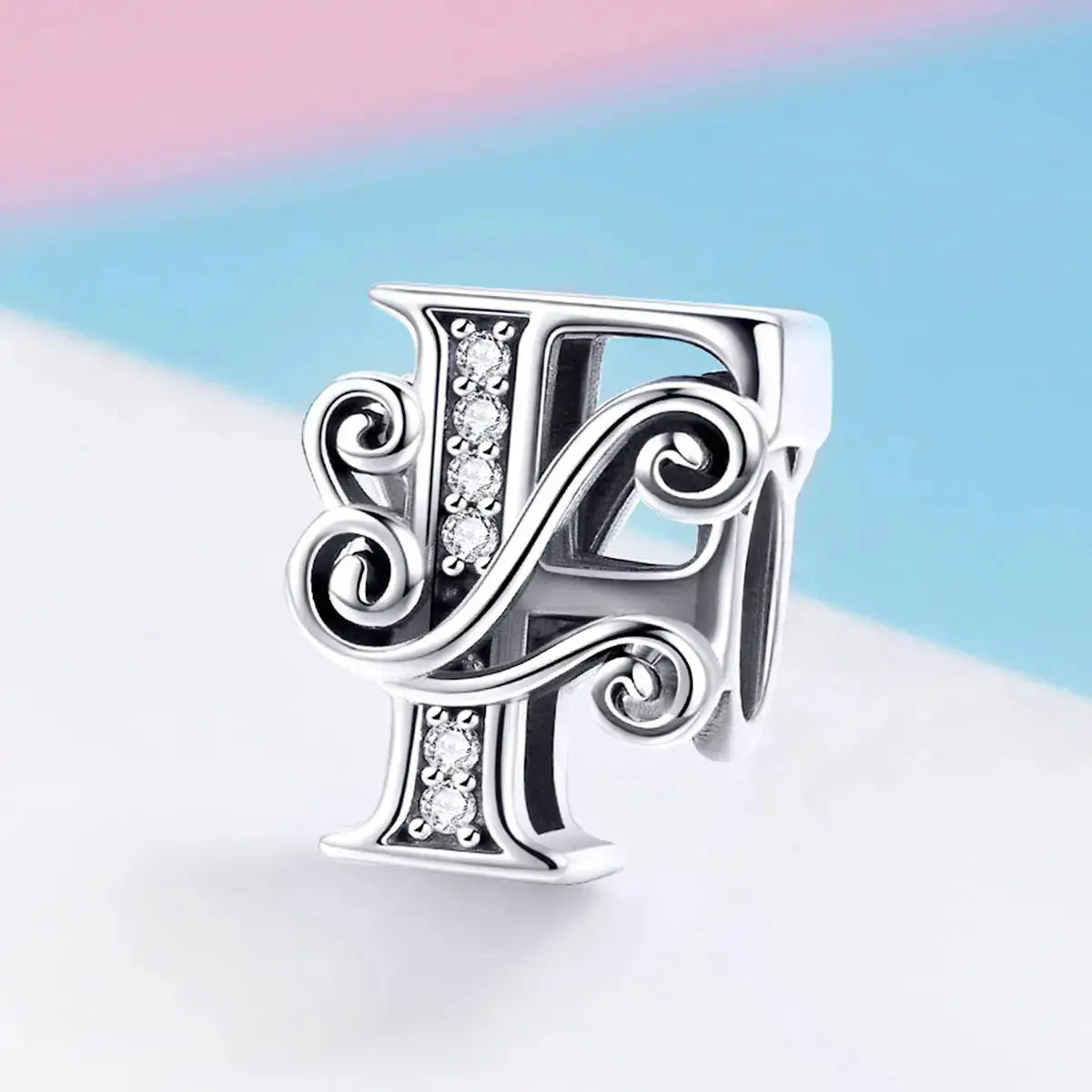 jewelaus CHARMS Silver Letter F Charm