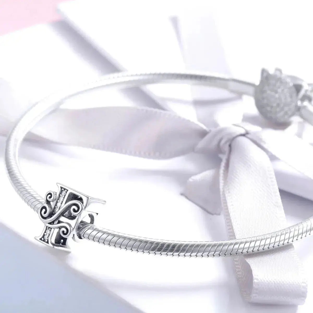 jewelaus CHARMS Silver Letter F Charm