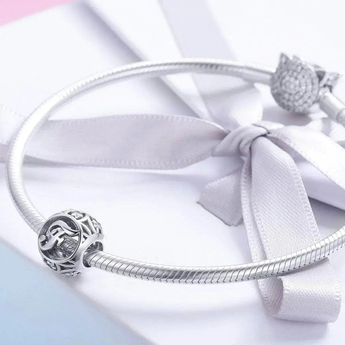 jewelaus CHARMS Silver Letter F Charm