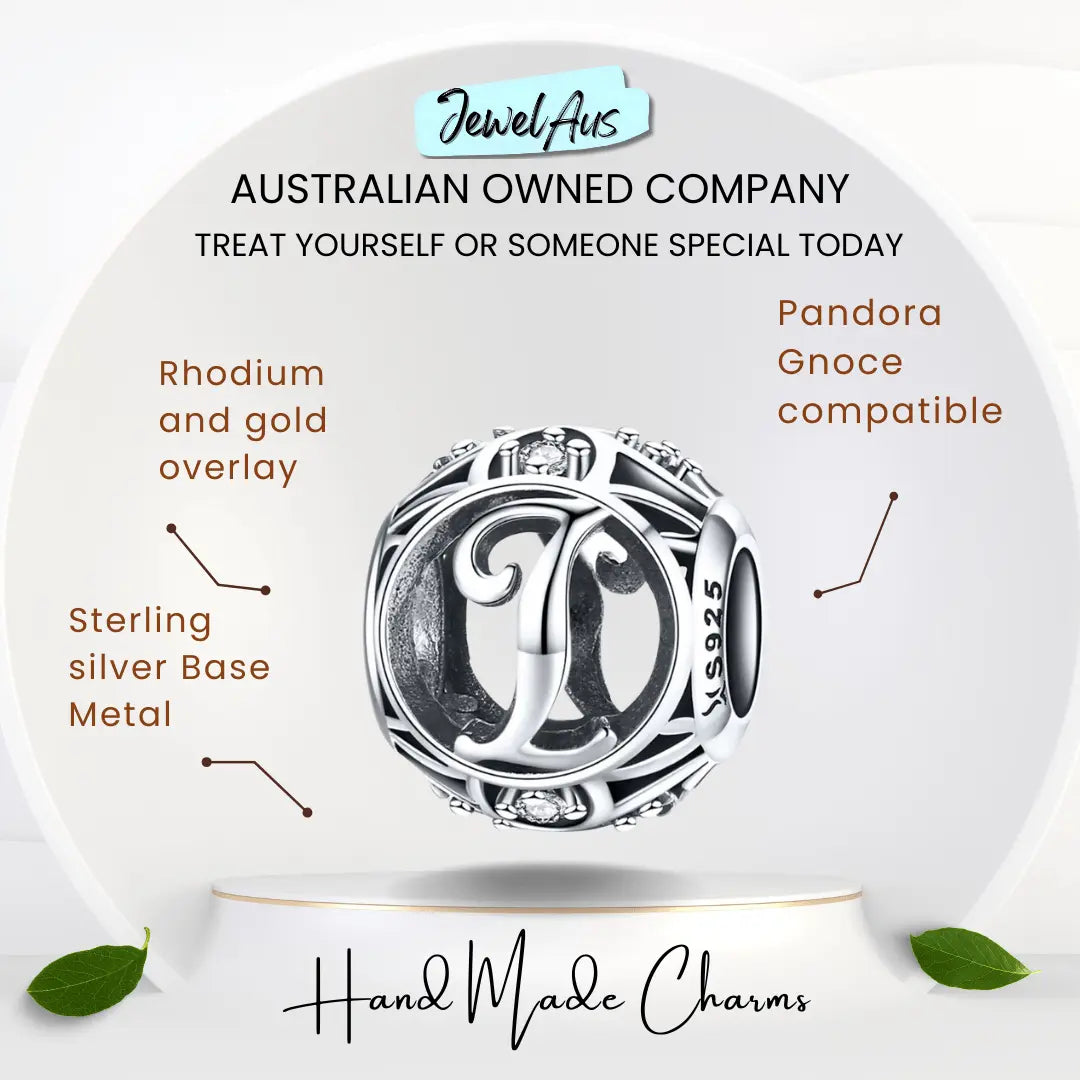 jewelaus CHARMS Silver Letter I Charm