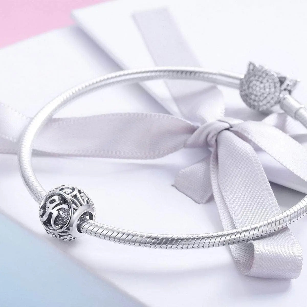 jewelaus CHARMS Silver Letter K Charm