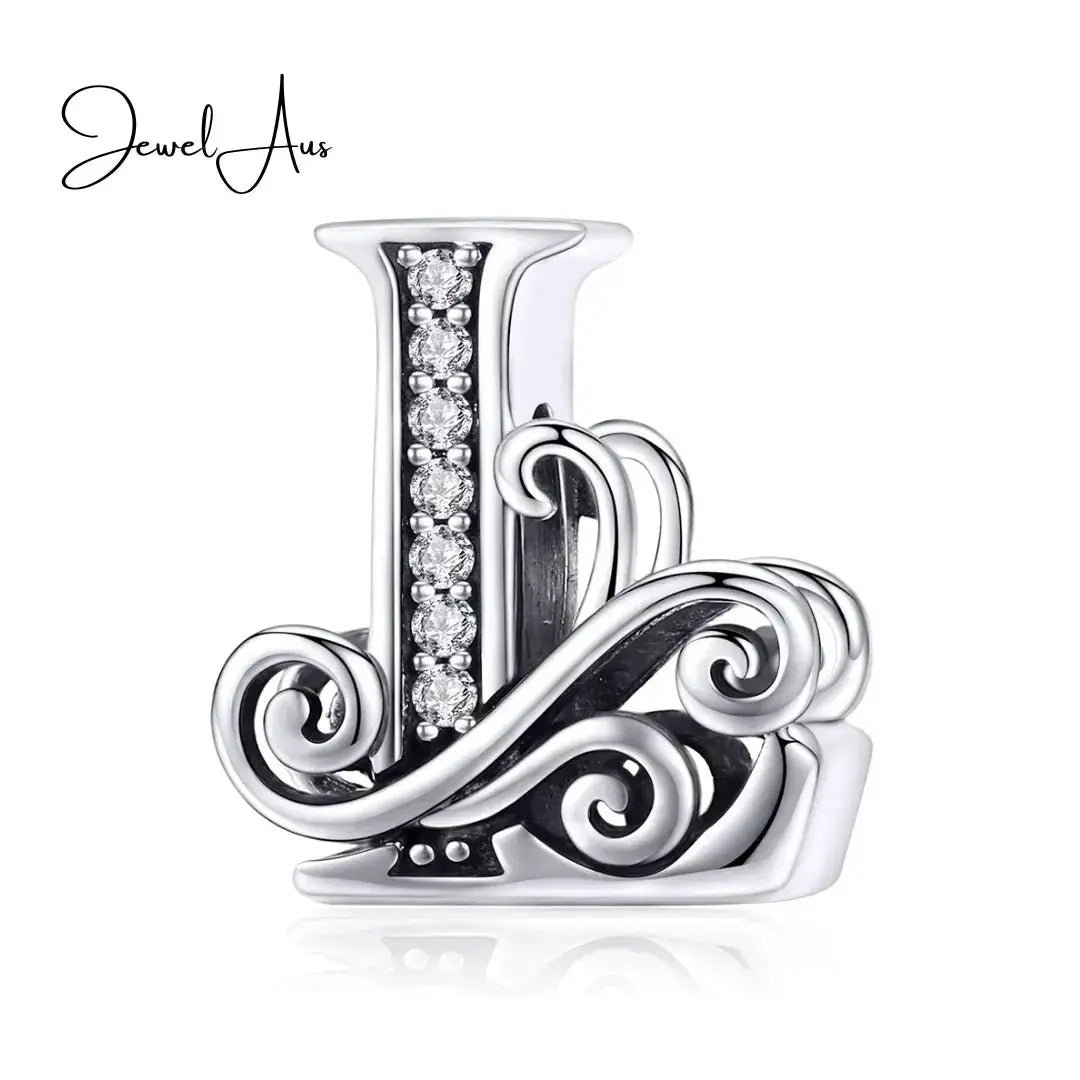 jewelaus CHARMS Silver Letter L Charms