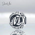 jewelaus CHARMS Silver Letter M Charm