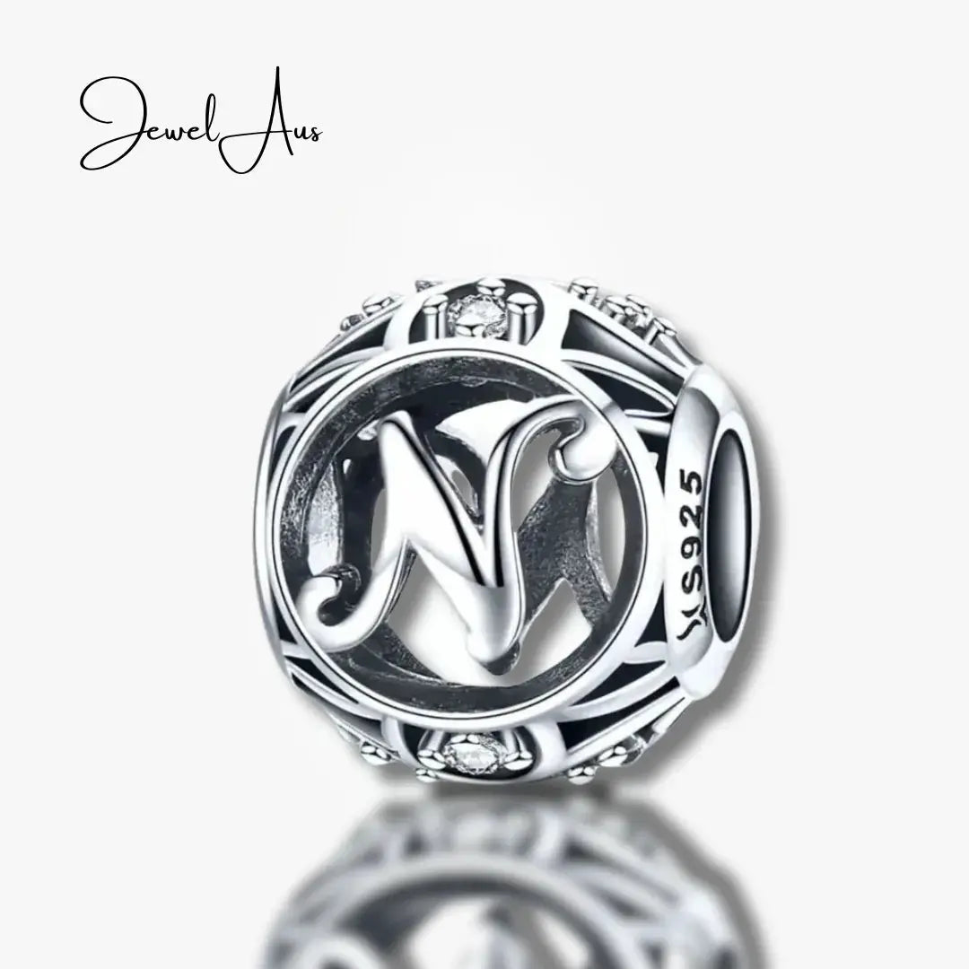 jewelaus CHARMS Silver Letter N Charm