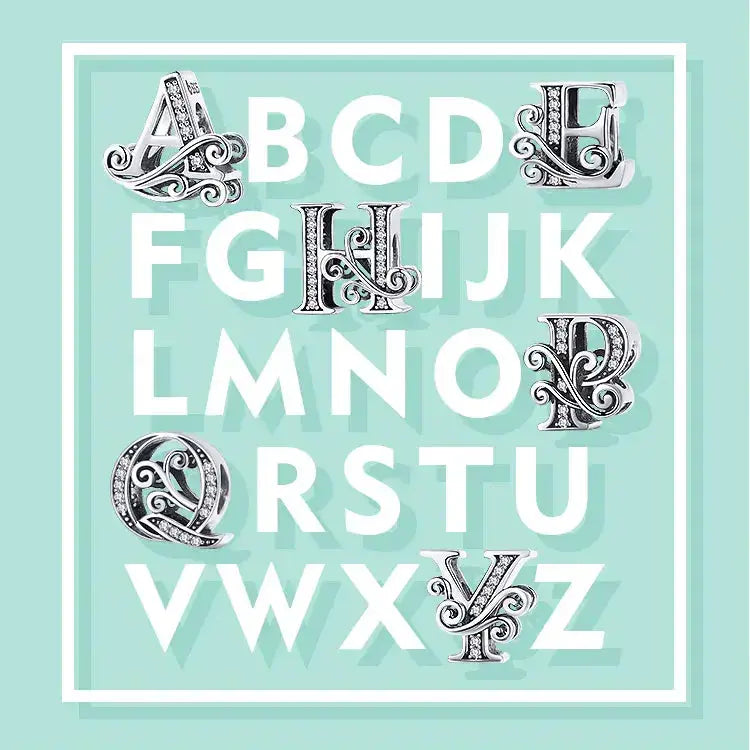 jewelaus CHARMS Silver Letter O Charm