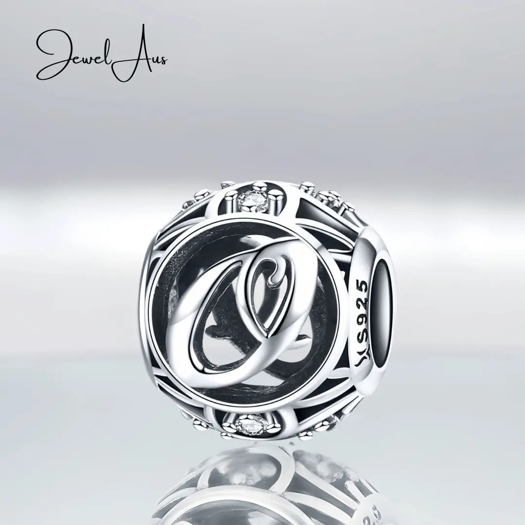 jewelaus CHARMS Silver Letter O Charm