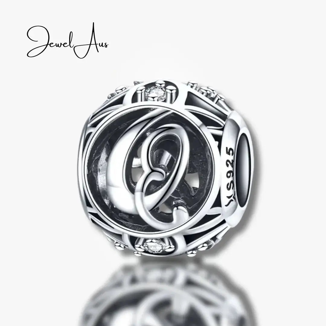 jewelaus CHARMS Silver Letter Q Charm