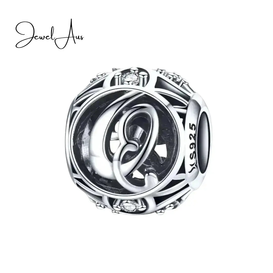 jewelaus CHARMS Silver Letter Q Charm