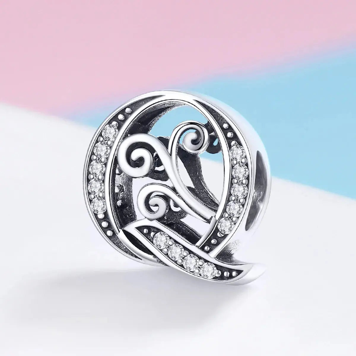 jewelaus CHARMS Silver Letter Q Charm