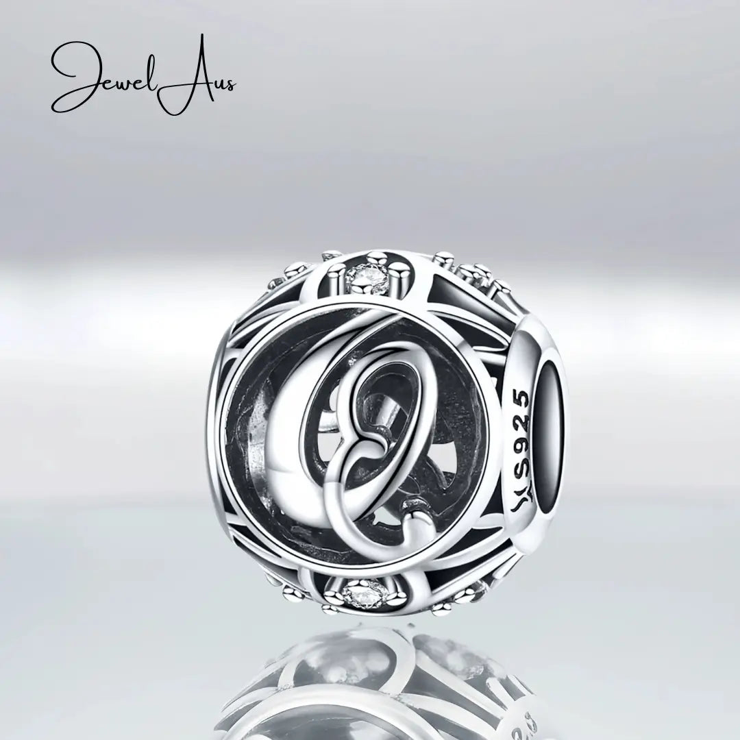 jewelaus CHARMS Silver Letter Q Charm
