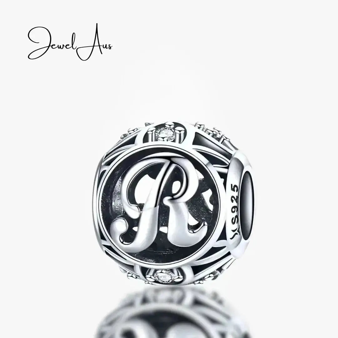 jewelaus CHARMS Silver Letter R Charm