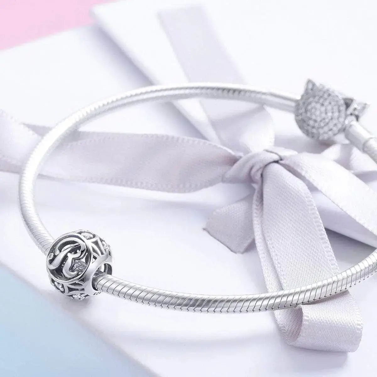 jewelaus CHARMS Silver Letter R Charm