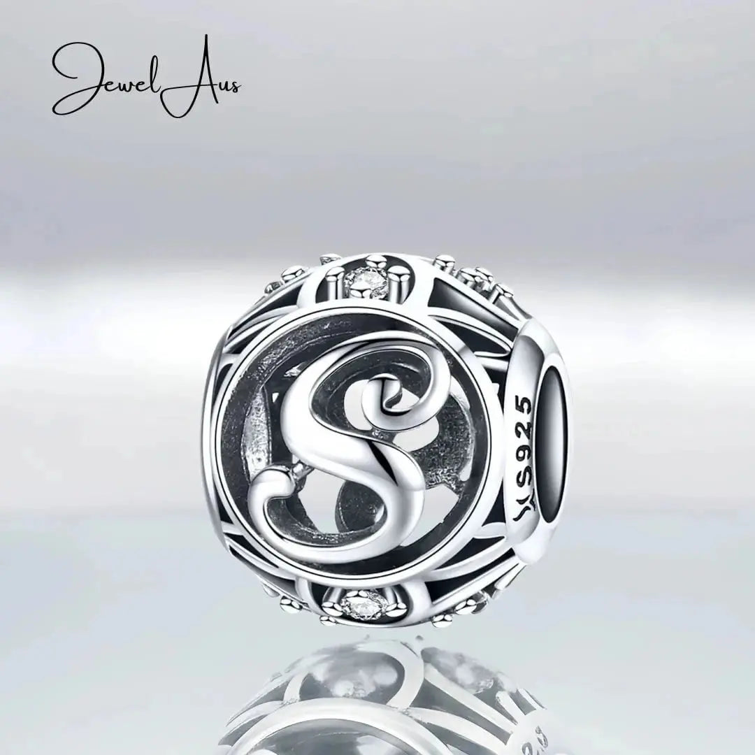 jewelaus CHARMS Silver Letter S Charm