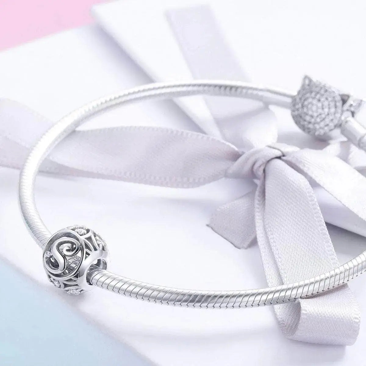 jewelaus CHARMS Silver Letter S Charm