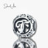 jewelaus CHARMS Silver Letter T Charm