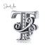 jewelaus CHARMS Silver Letter T Charm