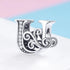 jewelaus CHARMS Silver Letter U Charm
