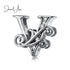 jewelaus CHARMS Silver Letter V Charm