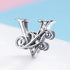 jewelaus CHARMS Silver Letter V Charm