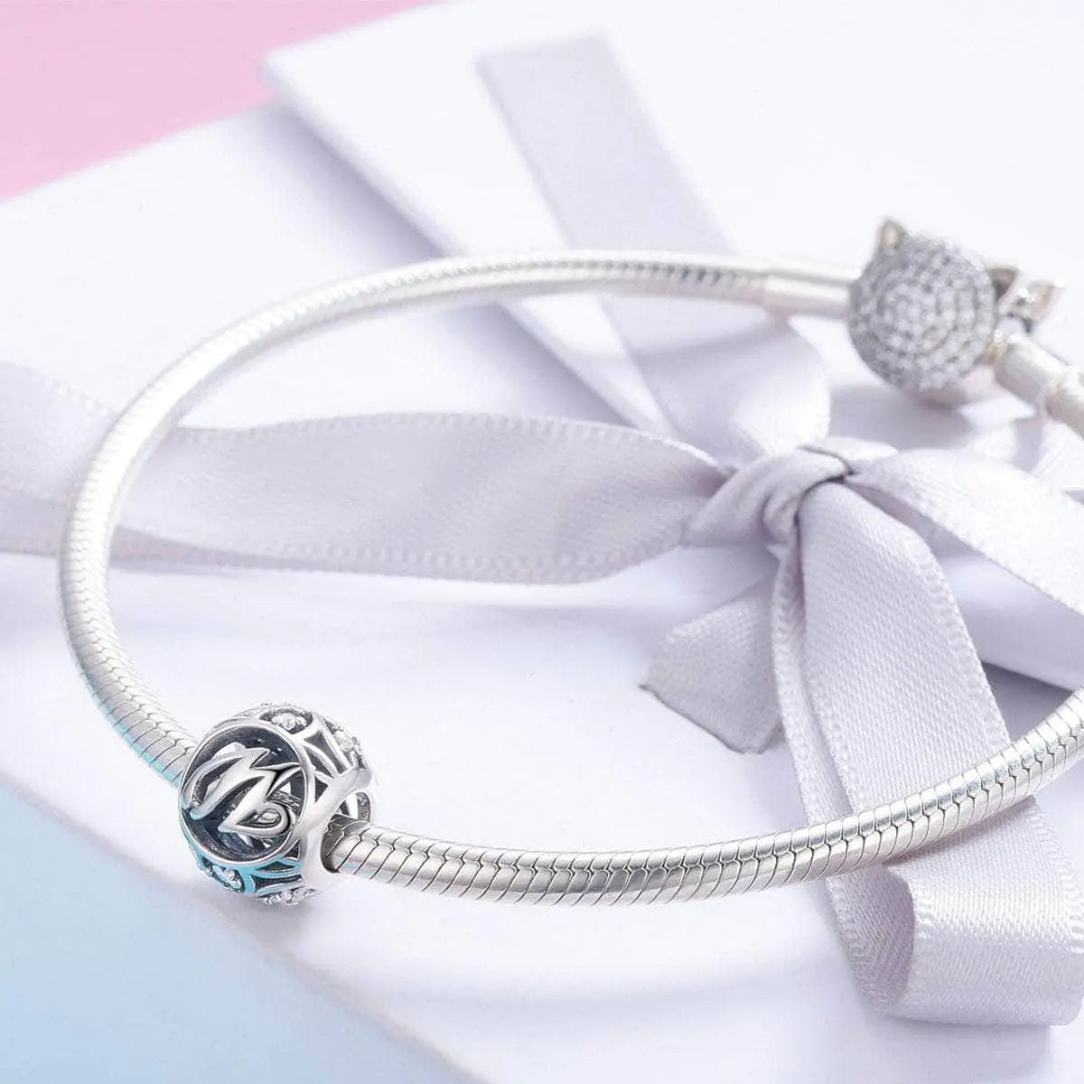 jewelaus CHARMS Silver Letter W Charm