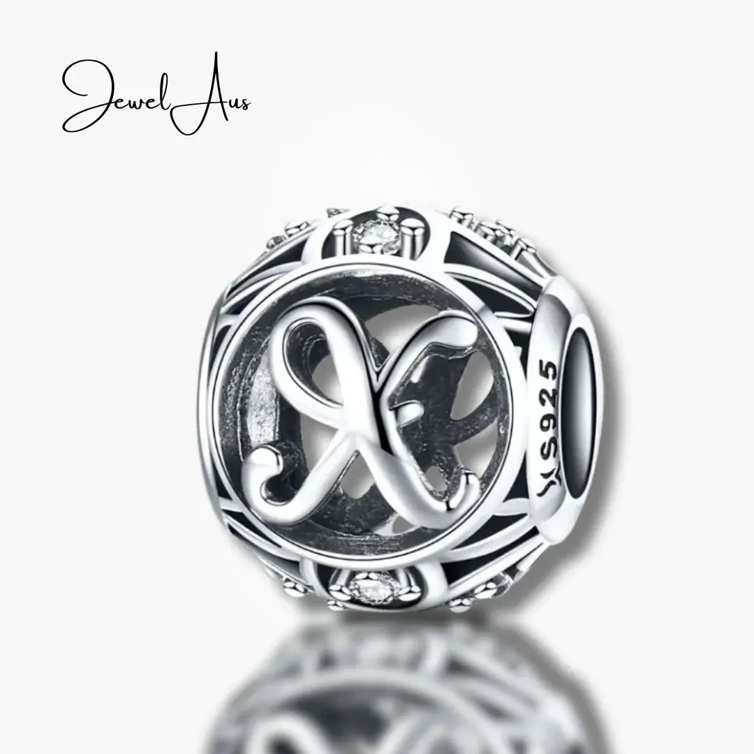 jewelaus CHARMS Silver Letter X Charm