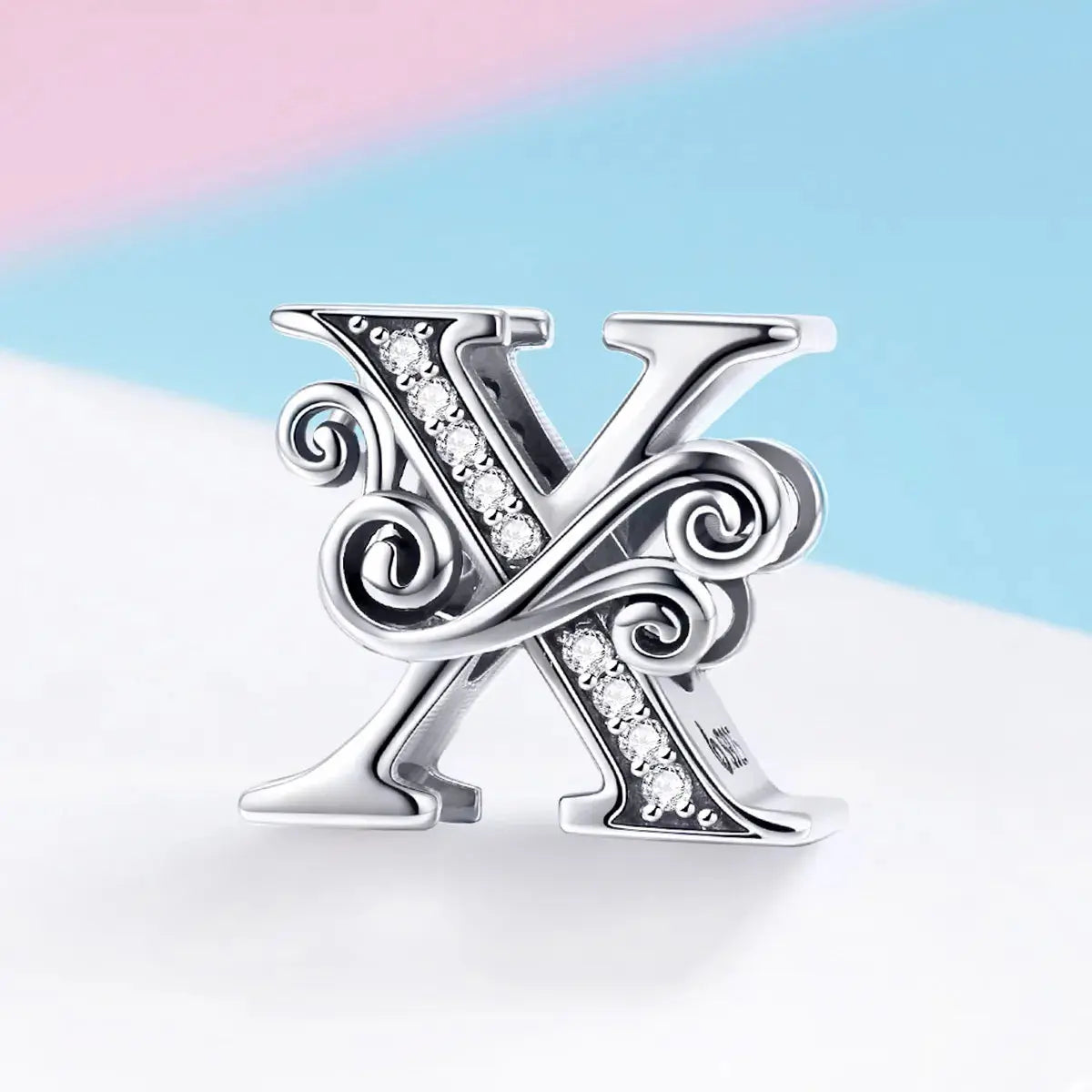 jewelaus CHARMS Silver Letter X Charm