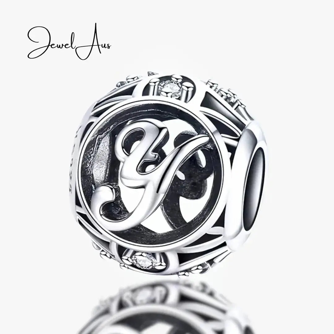 jewelaus CHARMS Silver Letter Y Charm