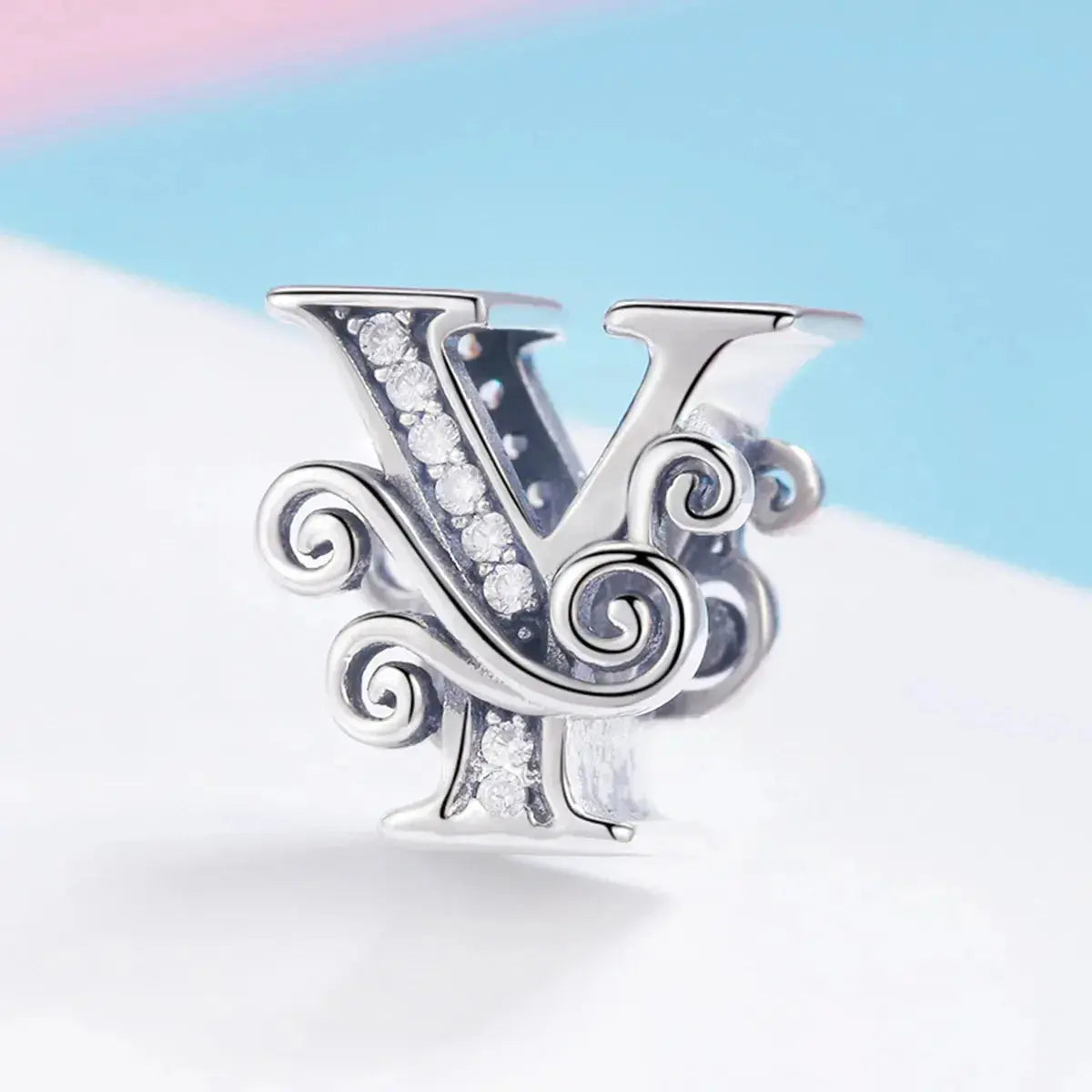 jewelaus CHARMS Silver Letter Y Charm