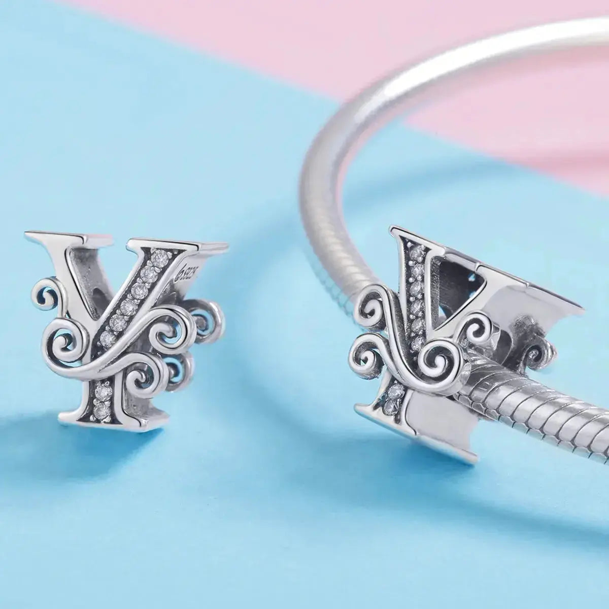 jewelaus CHARMS Silver Letter Y Charm