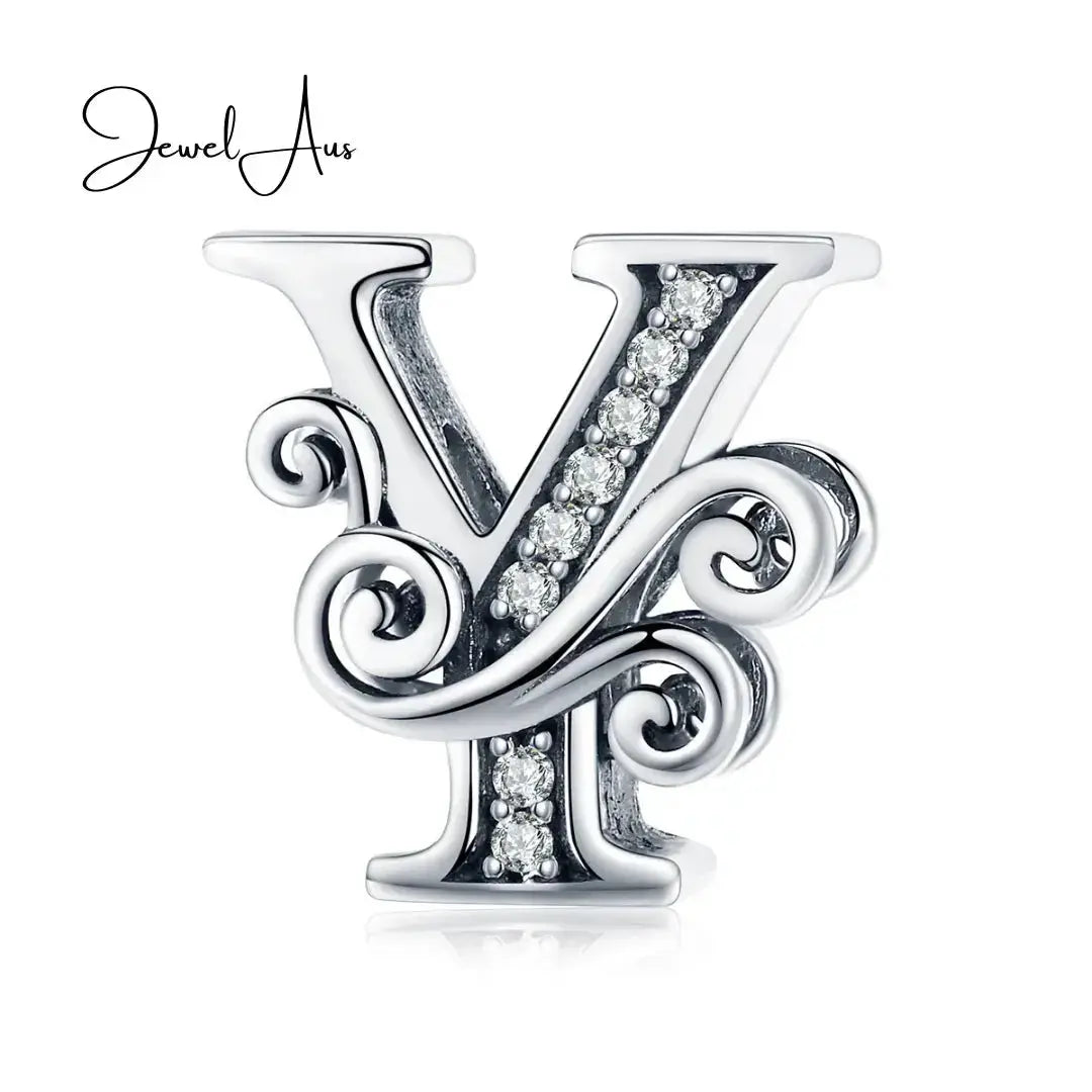 jewelaus CHARMS Silver Letter Y Charm