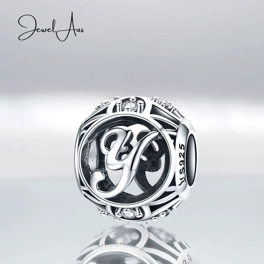 jewelaus CHARMS Silver Letter Y Charm