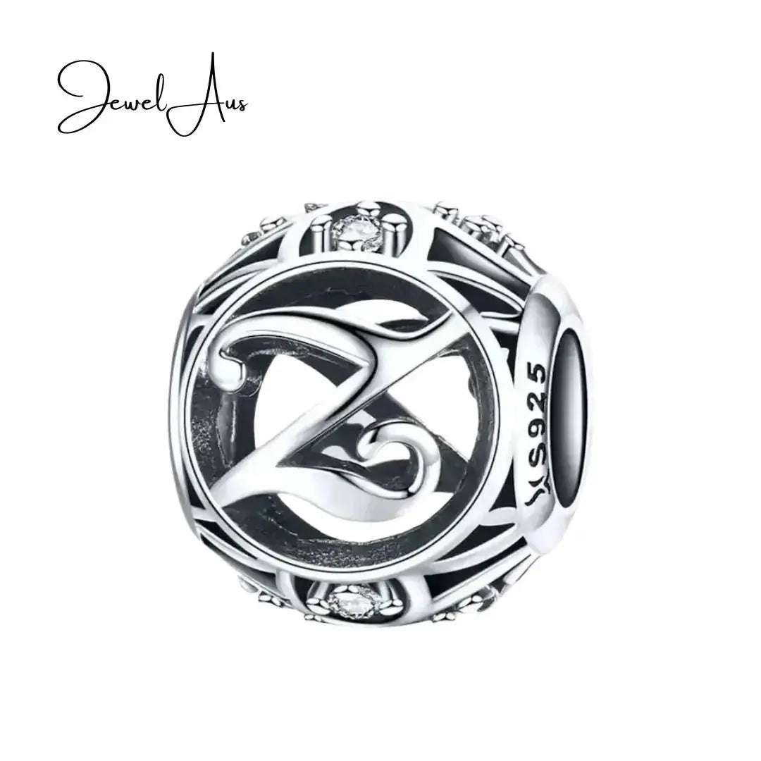 jewelaus CHARMS Silver Letter Z Charm