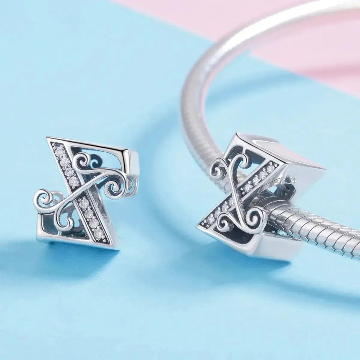 jewelaus CHARMS Silver Letter Z Charm