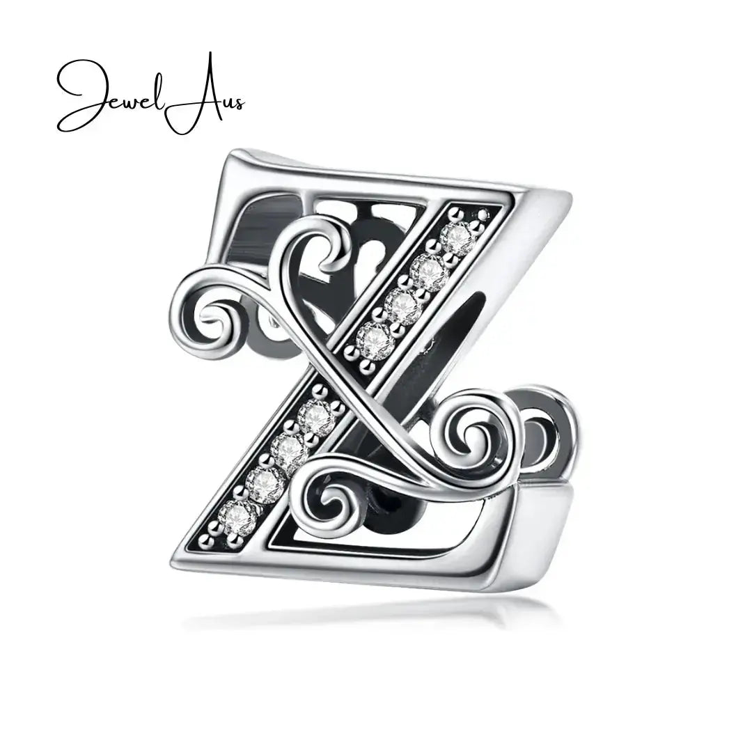 jewelaus CHARMS Silver Letter Z Charm