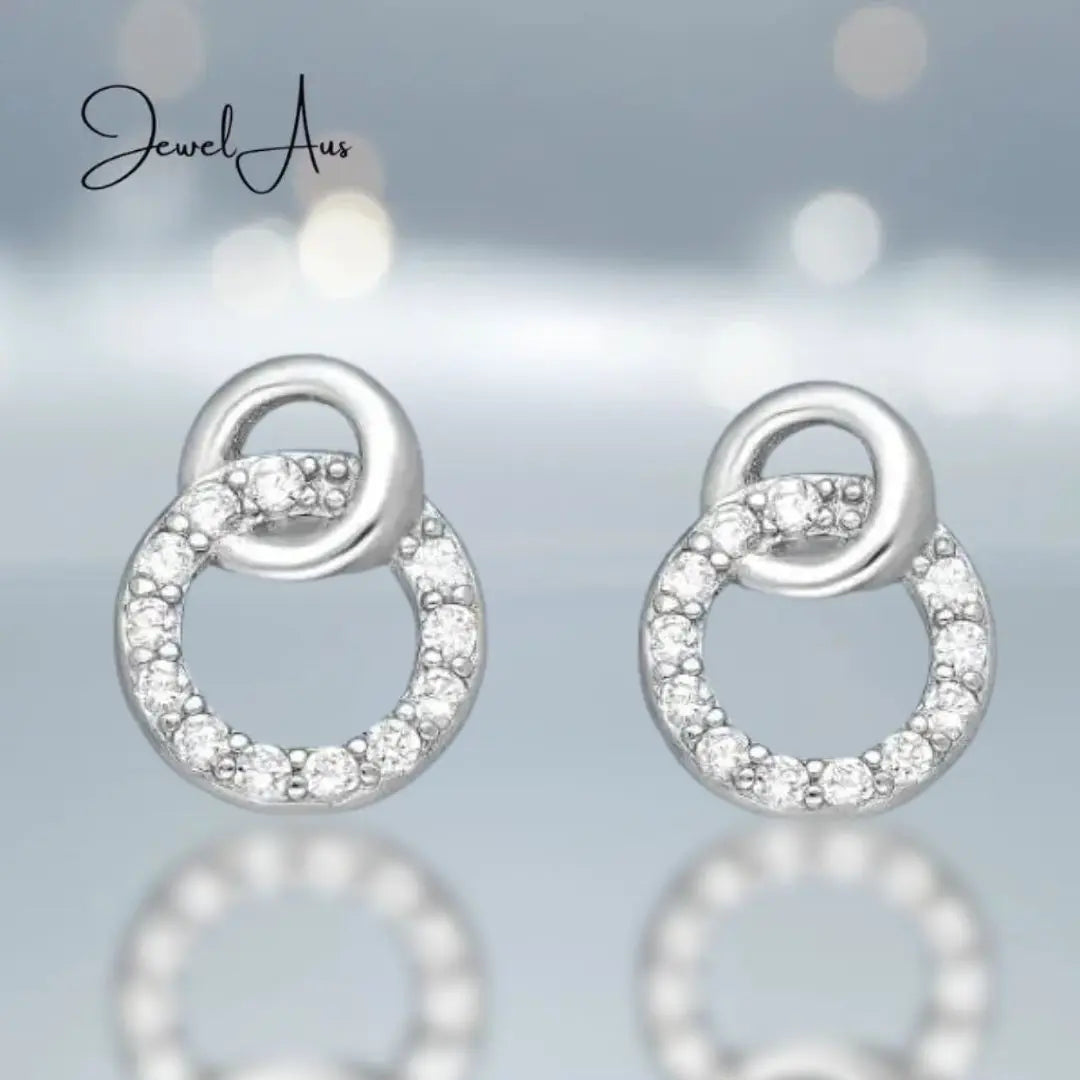 Silver Links Earrings jewelaus