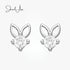 jewelaus Earrings Silver Rabbit Gemed Earrings