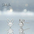 jewelaus Earrings Silver Rabbit Gemed Earrings