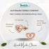 jewelaus Earrings Silver Rose Heart Stud Earring