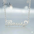 Silver Standard Name Necklace jewelaus