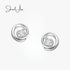 jewelaus Earrings Silver Swirl Earrings